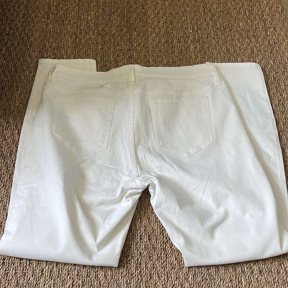 J. Crew Toothpick White Jeans Size 32 - Picture 5 of 5